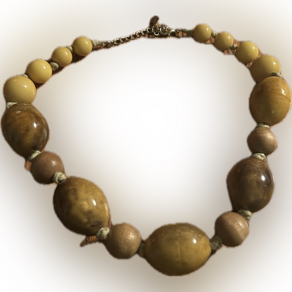 Sale 3 For $20 Bijoux Terner Yellow And Brown Beaded Statement Necklace